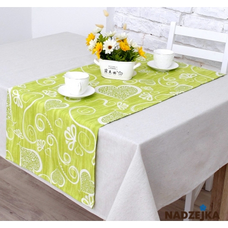 Дорожка на стол Амур (негатив)