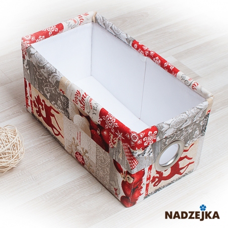 Декоративная корзинка Рождественская