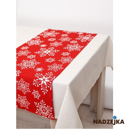 Дорожка на стол Снежинка