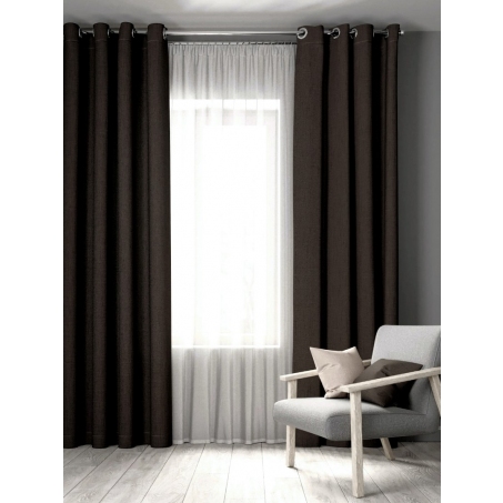 Шторы Латте на люверсах