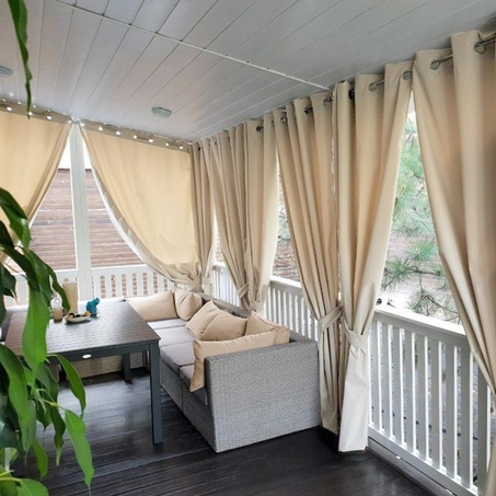 Штора уличная Оксфорд на люверсах