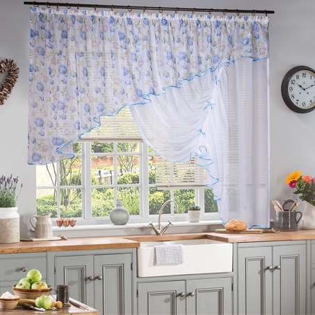 Шторы Джульетта (цветная) правая на ленте